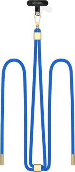 Picture of Tech-Protect TECH-PROTECT C2S ROPE CROSSBODY STRAP COBALT BLUE/GOLD