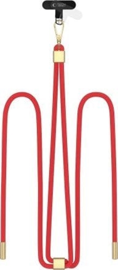 Picture of Tech-Protect TECH-PROTECT C2S ROPE CROSSBODY STRAP RED/GOLD