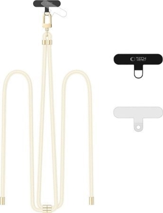 Attēls no Tech-Protect TECH-PROTECT C7S ROPE CROSSBODY STRAP BEIGE/GOLD