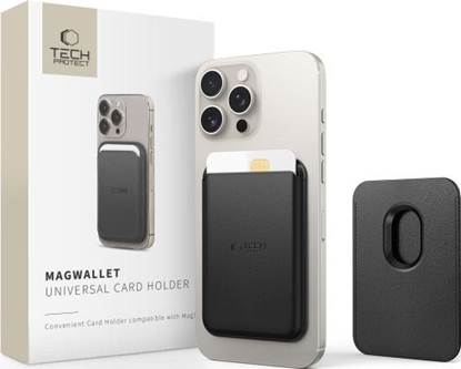 Picture of Tech-Protect Universal MAGWALLET MAGSAFE UNIVERSAL MAGNETIC CARD HOLDER Black