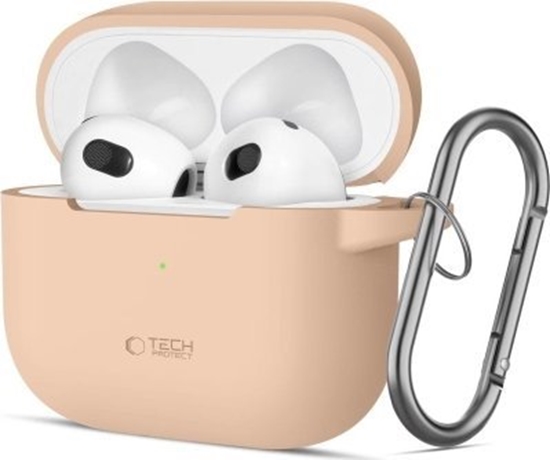 Picture of Tech-Protect TECH-PROTECT SILICONE HOOK APPLE AIRPODS 3 CAFFE LATTE