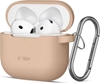 Picture of Tech-Protect Apple AIRPODS 4 CAFFE LATTE SILICONE HOOK Case Pink Sand