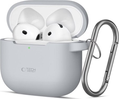 Attēls no Tech-Protect TECH-PROTECT SILICONE HOOK APPLE AIRPODS 4 CRAYON GREY