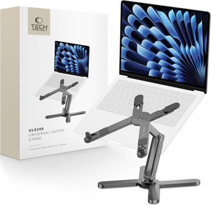 Attēls no Tech-Protect TECH-PROTECT ULS200 UNIVERSAL LAPTOP STAND GREY