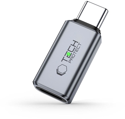 Attēls no Adapter USB Tech-Protect UltraBoost Audio Lightning - USB-C Srebrny  (5906302372508)