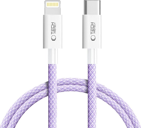 Picture of Tech-Protect Tech-Protect Ultraboost Lite Lightning Cable PD60W/3A 1m - Purple