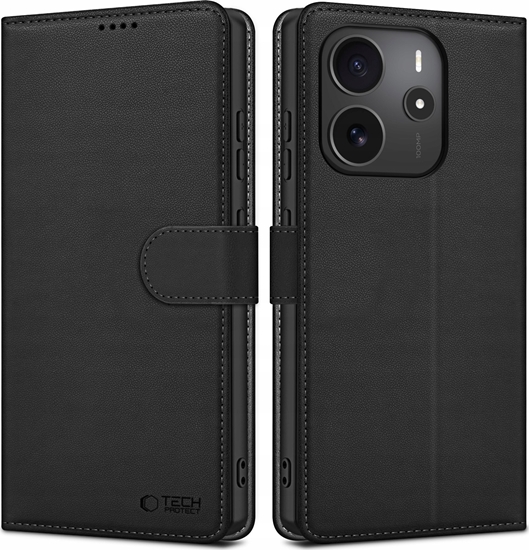 Изображение Tech-Protect Tech-Protect Wallet Case for Xiaomi Redmi Note 14 4G / LTE - Matte Black
