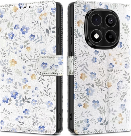 Picture of TECH-PROTECT WALLET XIAOMI REDMI NOTE 14 PRO 5G / PRO+ PLUS 5G / POCO X7 5G SPRING FLOWERS
