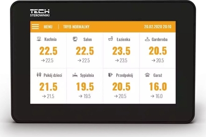 Picture of TECH-STEROWNIKI Panel kontrolny M-8n do listwy L-8E TECH Sterowniki WG.20.0138 podtynkowy bezprzewodowy czarny