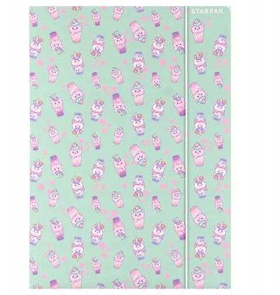 Изображение TECZKA Z GUMKA PAP A4 BUBBLE TEA STK FOL10/100