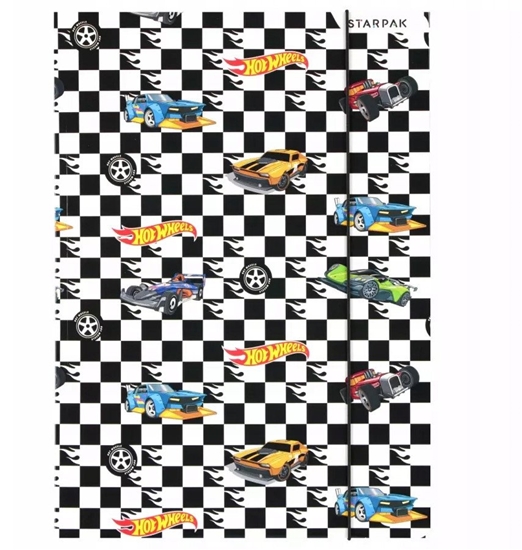 Picture of TECZKA Z GUMKA PAP A4 HOT WHEELS STK FOL10/100