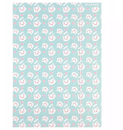 Attēls no TECZKA Z GUMKA PAP A4 KITTY STK FOL10/100