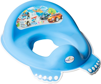 Picture of Tega Baby Nakadka sedesowa antypolizgowa Auta - niebieska (CS-002-120)