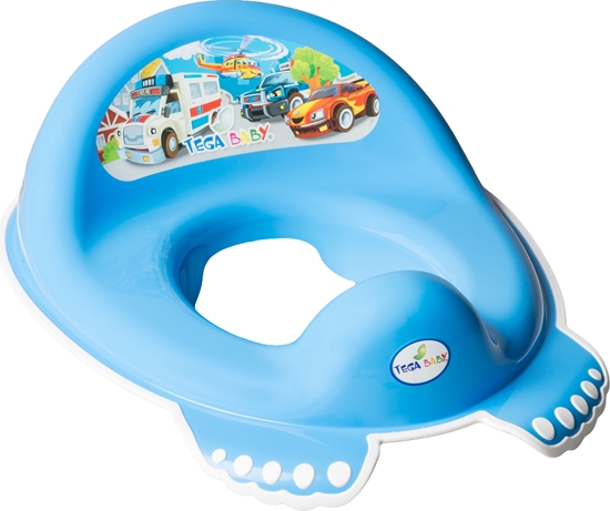Picture of Tega Baby Nakadka sedesowa antypolizgowa Auta - niebieska (CS-002-120)