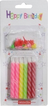 Picture of Teka ¦wieczki urodzinowe kolorowe 12szt