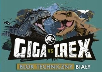 Picture of Teka Blok rysunkowy A4/10K biay Jurassic Park