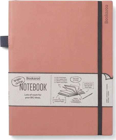 Picture of Teka Bookaroo Notatnik Journal duy - Pudrowy