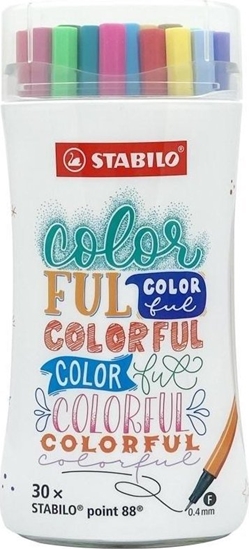 Picture of Teka Cienkopis Point 88 Colorful 30 kolorów STABILO
