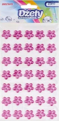 Picture of Teka Dety samoprzylepne kwiatki róowe 35szt