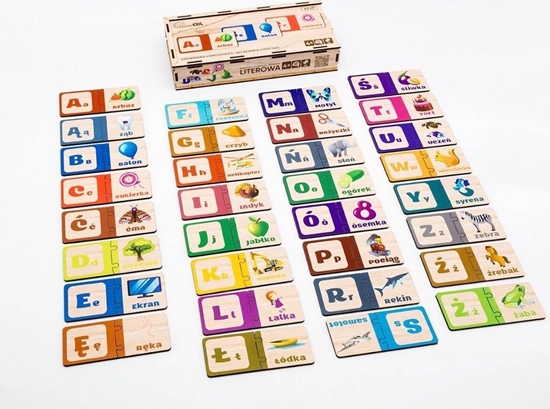 Picture of Teka Drewniana ukadanka - Literowa