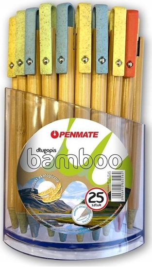 Picture of Teka Dugopis Bamboo* BP-103 mix (25szt) PENMATE