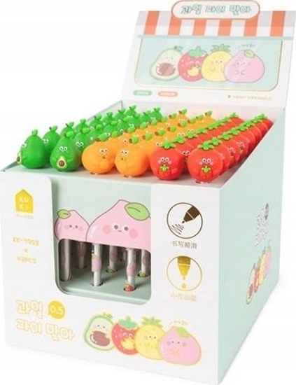 Picture of Teka Dugopis elowy Silky Paradise mix czerwony (48szt