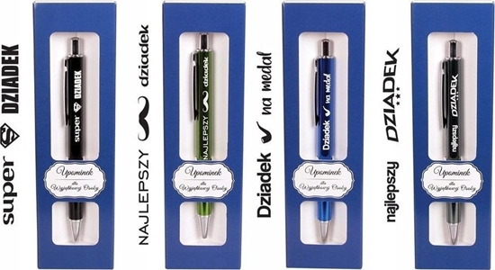 Picture of Teka Dugopis z nadrukiem dla dziadka w etui GB mix