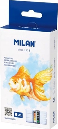 Picture of Teka Farba akwarelowa w kostce 12 kolorów kasetka MILAN