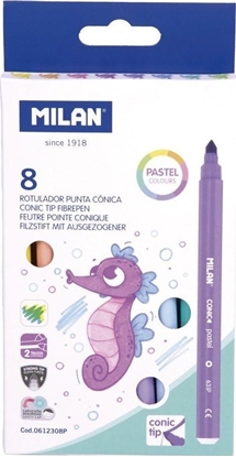 Picture of Teka Flamastry pastel 8 kolorów MILAN