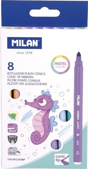 Picture of Teka Flamastry pastel 8 kolorów MILAN