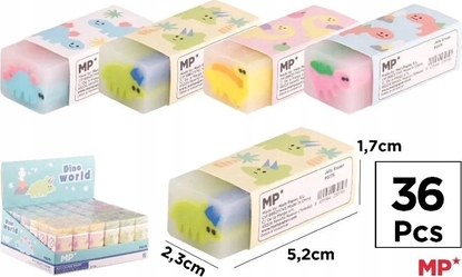 Picture of Teka Gumka do ¶cierania Dino World (36szt)