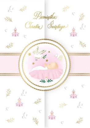 Picture of Teka Karnet A5 koperta Chrzest róowy