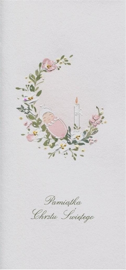 Picture of Teka Karnet Chrzest DL C21 - Niemowl dziewczynka