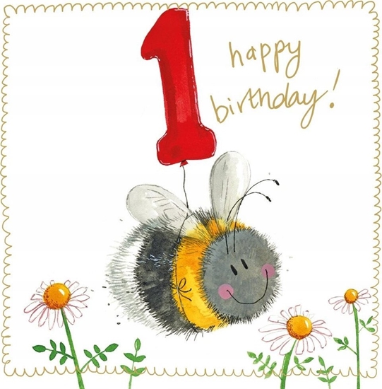 Picture of Teka Karnet Urodziny 1 Roczek S536 Pszczóka