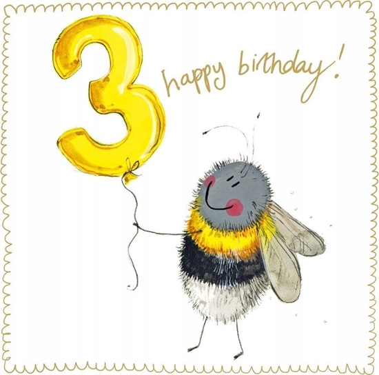 Picture of Teka Karnet Urodziny 3 S538 Pszczóka