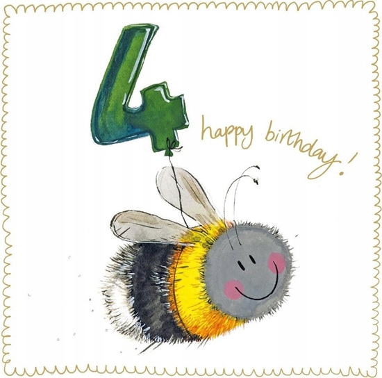 Picture of Teka Karnet Urodziny 4 S539 Pszczóka