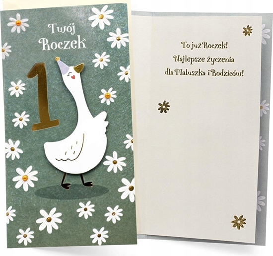 Picture of Teka Karnet Urodziny Roczek g±ska