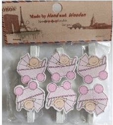 Picture of Teka Klamerki ozdobne niemowlce 6szt