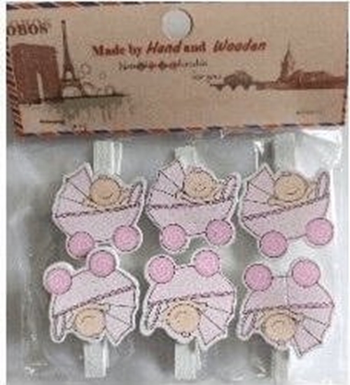 Picture of Teka Klamerki ozdobne niemowlce 6szt