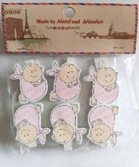 Picture of Teka Klamerki ozdobne niemowlce 6szt