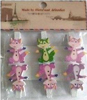 Picture of Teka Klamerki ozdobne zwierzce 6szt