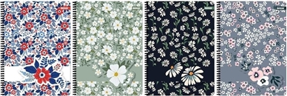 Picture of Teka Koozeszyt A4/80K kratka Flower (5szt)