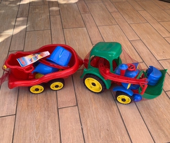 Picture of Teka Koparka z przyczep± i kompletem mini 10el