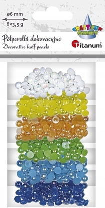 Picture of Teka Koraliki plastikowe poówki kuli 6 kolorów 3,5g