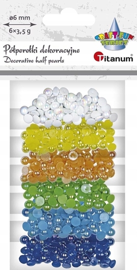 Picture of Teka Koraliki plastikowe poówki kuli 6 kolorów 3,5g