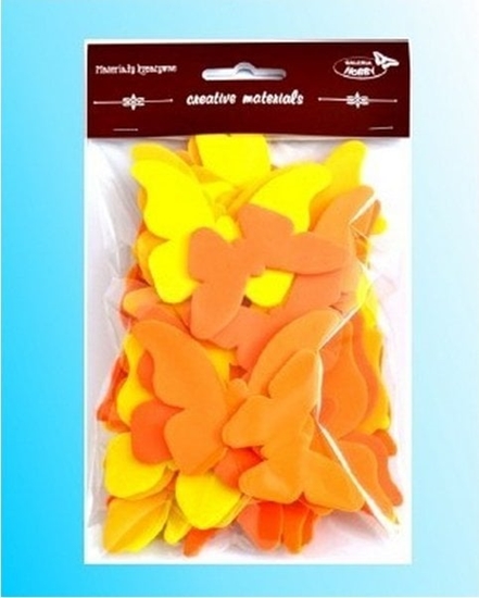 Picture of Teka Motyle óto-pomaraczowe 52szt