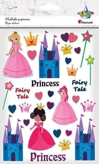 Picture of Teka Naklejki papierowe ksiniczki mix 66szt.