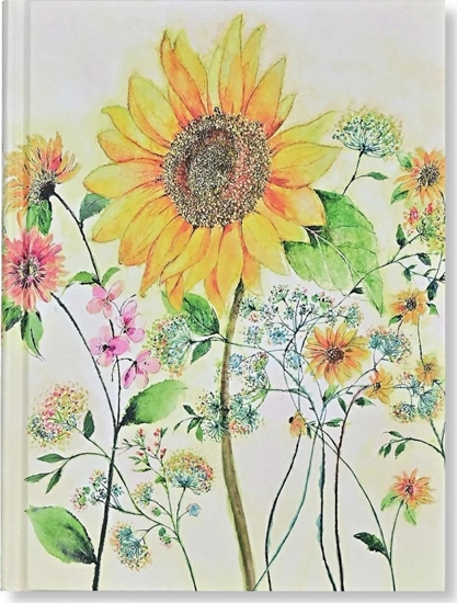 Picture of Teka Notatnik szyty Sonecznik Akwarela