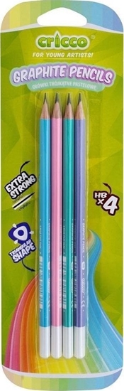Изображение Teka Oówek trójk±tny pastel HB 4szt. CRICCO