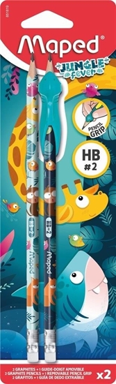 Picture of Teka Oówek z gumk± Jungle Fever HB 2szt MAPED